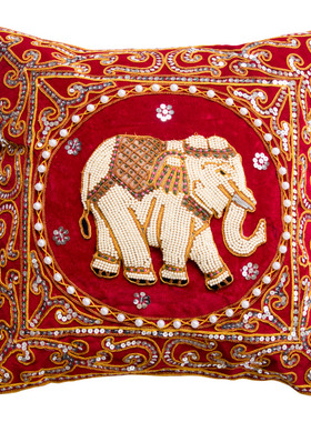 东南风格布艺泰国手工刺绣大象