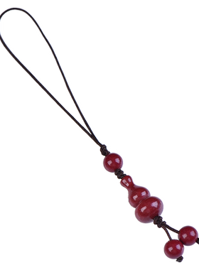 朱砂平安葫芦手机挂绳链刻字定制男女士钥匙挂件高含量紫金砂饰品