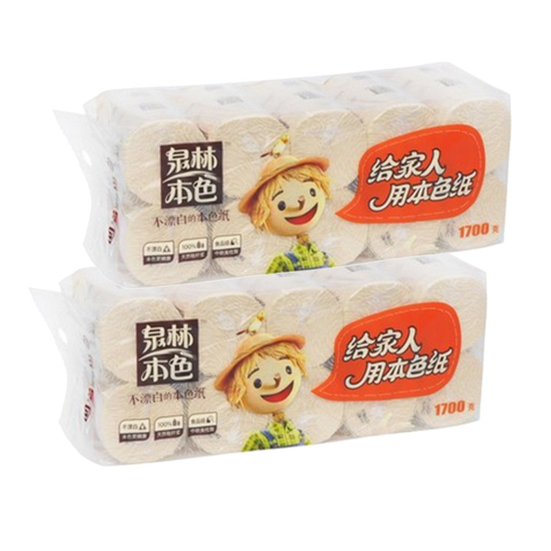 泉林本色母婴厕纸实芯原生浆3层