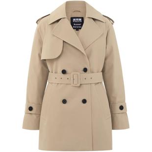 【鹅绒风衣羽绒服】波司登女英伦防风雨保暖拒水冬装厚羽外套