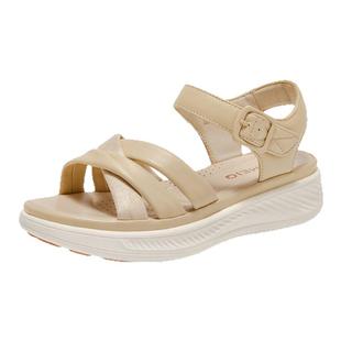 戈美其凉鞋女款2025新款夏季外穿配裙子厚底沙滩凉鞋子百搭不累脚