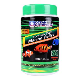 美国海洋牌开口鱼食海水鱼饲料素食加蒜小颗鱼粮荤食鱼粮颗粒薄片