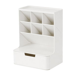 收纳盒韩国进口SYSMAX家用办公室桌面整理化妆品笔筒抽屉式储物盒