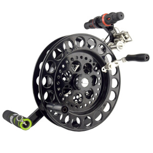 潍坊新款胜利镁合金风筝背带轮碟刹防倒转七导加长臂大型风筝线轮