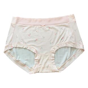 曼丽妃秀新款女士印花莫代尔中腰日系三角亲肤柔软舒适清新女内裤