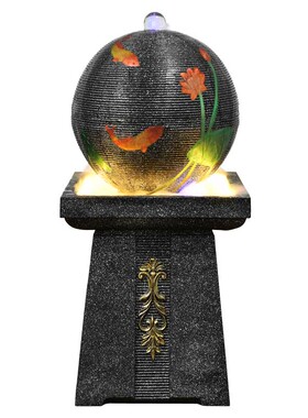 欧式风门厅开业送礼布景流水摆件