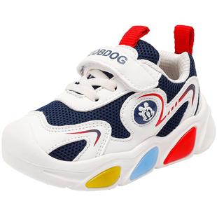 巴布豆童鞋男童闪灯鞋2025新款秋季婴幼儿亮灯婴幼童小女孩学步鞋