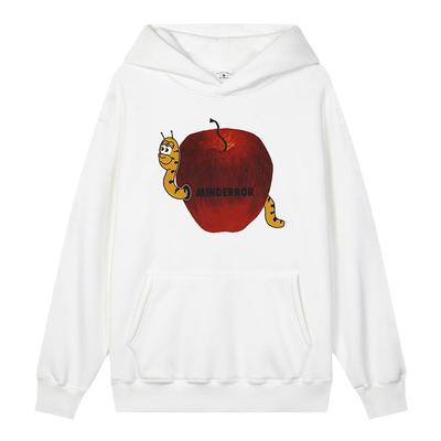 MindError趣味印花加绒连帽卫衣