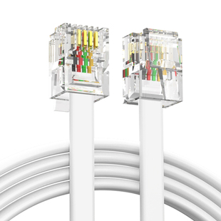 电话线2芯4芯成品座机电话机连接线两芯四芯延长加长带水晶头跳线