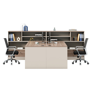 工位办公桌简约现代双人面对面财务桌办公室桌椅组合2人位职员桌