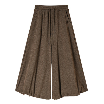 花苞裙裤女2025秋冬新款加绒加厚