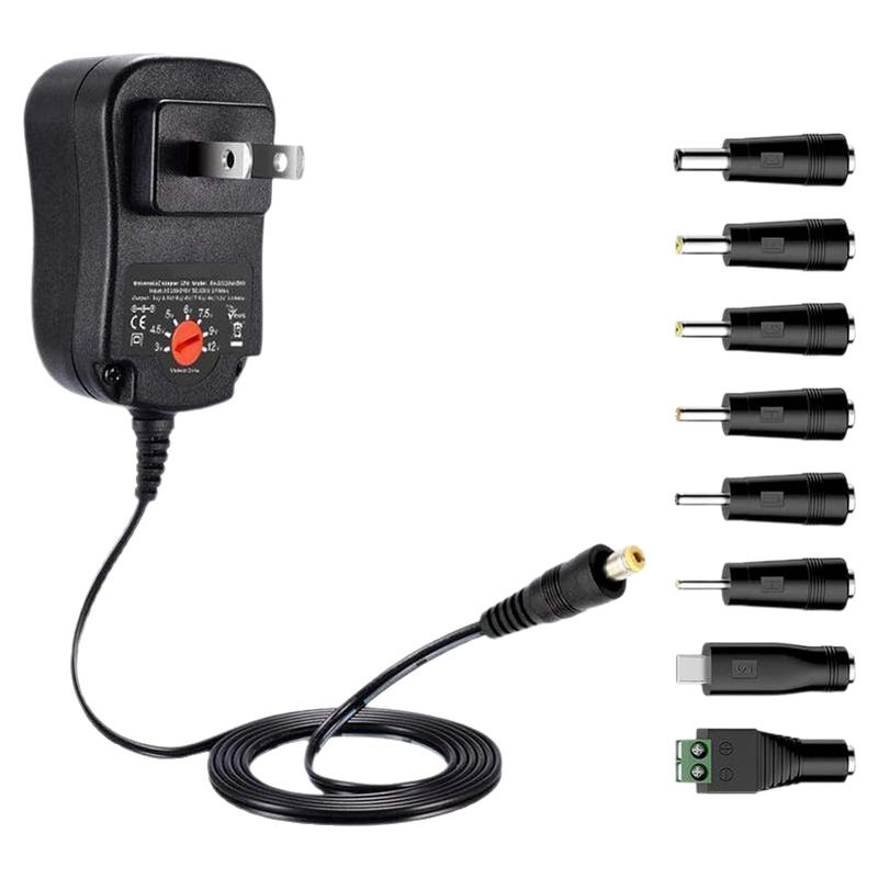可调电源变压器带3V5V12V适配器