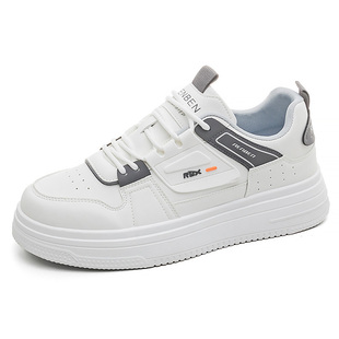 人本板鞋男2025秋季新款爆款厚底增高透气休闲鞋低帮百搭运动鞋子