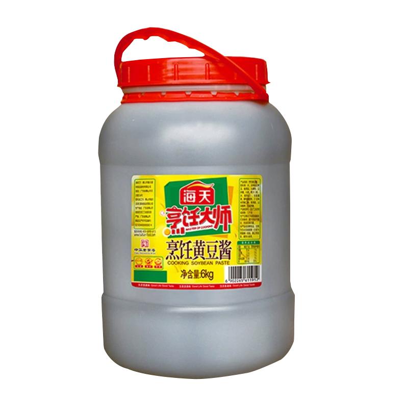 海天烹饪黄豆酱6kg大桶商用烤肉
