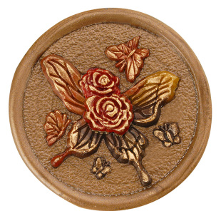 【羽墨文原创】火漆印章黄铜星空羽毛多层底纹鲸鱼蝴蝶夏日装饰印章礼品信封封口邀请函手账DIY装饰保密火印