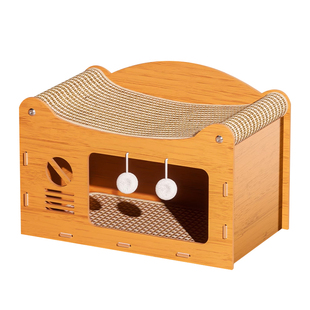 双层剑麻猫抓板猫窝一体猫窝睡垫耐抓耐磨不掉屑上下层特大号凉席