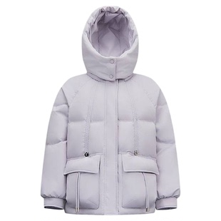 森马羽绒服女冬季90绒子女款羽绒2025新款休闲潮流面包服商场同款