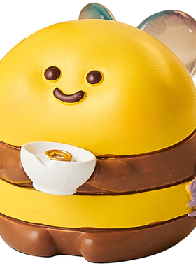 小蜜蜂办公室桌面摆件工位装饰品电脑显示器屏幕趴趴可爱治愈女生