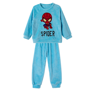 男童儿童睡衣恐龙宝宝秋冬季法兰绒加绒加厚卡通女孩居家服珊瑚绒