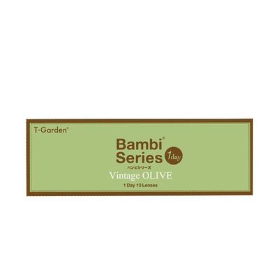 【自营】日本美瞳Bambi小鹿眼日抛10片迷濛灰小直径彩色隐形眼镜