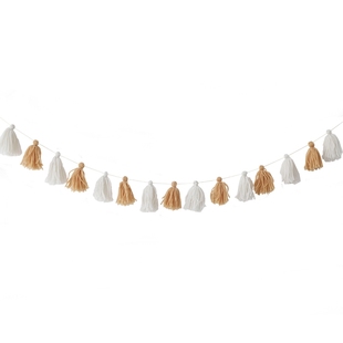 日式少女心网红房间布置拍照道具毛线流苏装饰生日装扮拉花横幅