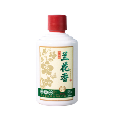 文中壹品兰花香酱香白酒53度