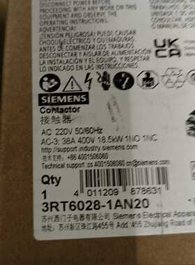议价Br New  Contactor 3Rt6028-1An20 220V Coil Volta适用