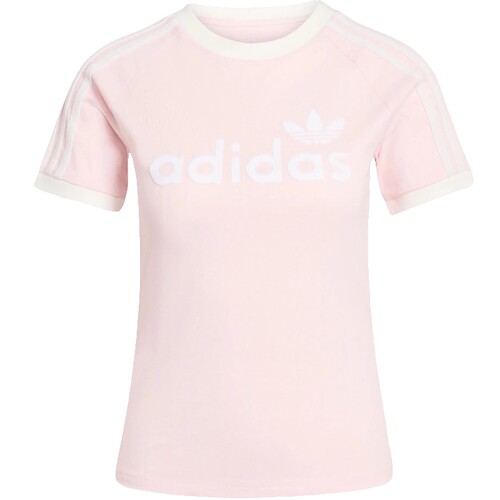 adidas阿迪达斯三叶草夏季女子运动休闲圆领短袖T恤KS9293