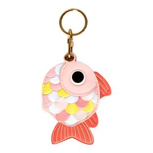 小鱼门禁卡套小长方形水滴形AirTag保护套小区门卡挂件汽车钥匙扣