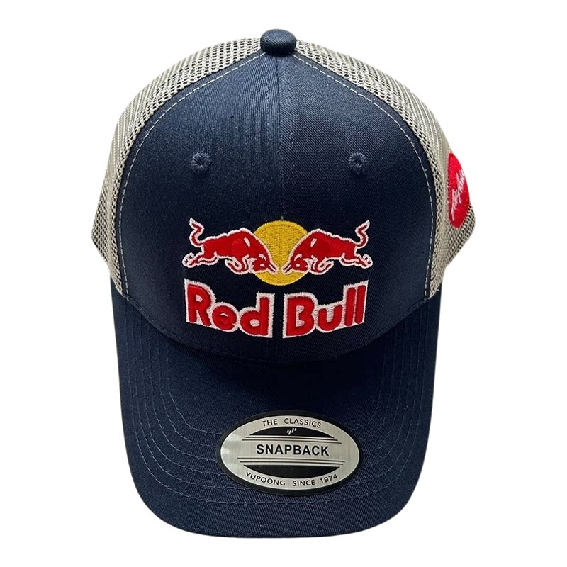 红牛赛车队棒球帽子redbull刺绣硬顶网眼透气防晒男女弯檐鸭舌帽