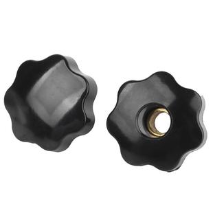 梅花手柄螺母星形把手七星手柄盲孔螺母通孔手轮把手M5M6M8M10M12