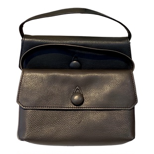 AIBIXIN原创 新款胎牛皮Sally纽扣ROW风手提包女精致手拎包小方包