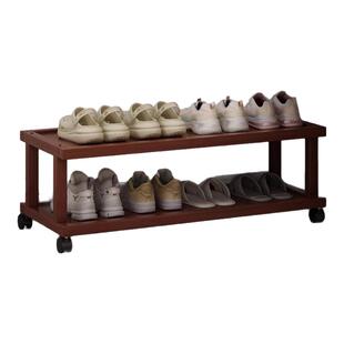 床底鞋架子宿舍小型置物架带轮可移动简易多层鞋收纳架不占空间