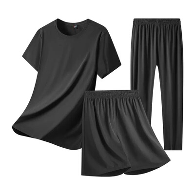 看守所专用短袖短裤套装夏季男女速干宽松无口袋T恤拘留服刑人员