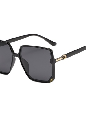 大框方形防紫外线墨镜女偏光