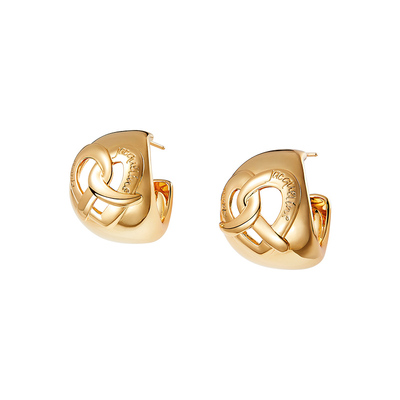 NanaJacqueline耳环爱心扭扭结