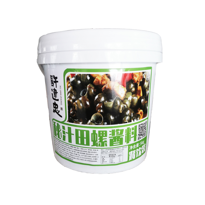 盱眙十三香蒜泥麻辣小龍蝦醬料許建忠田螺香辣蟹海鮮花甲5kg桶裝