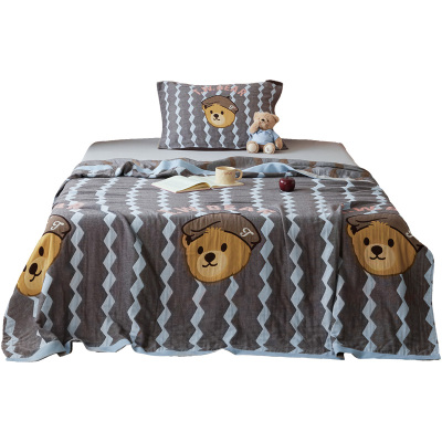 TeenieWeenie小熊印花纱布盖毯