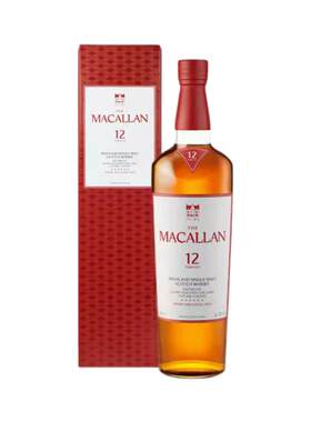 【自营】Macallan麦卡伦12年雪莉桶单一麦芽苏格兰威士忌酒行货