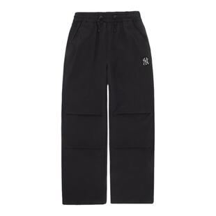 MLB官方男女情侣时尚舒适阔腿裤抽绳休闲梭织长裤冬季WPB03