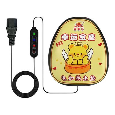 电动车加热坐垫套冬季可爱卡通