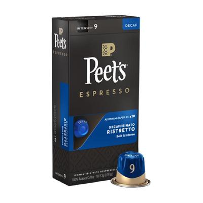 【自营】Peets皮爷法国原装进口胶囊咖啡微量咖啡因9号53g*1盒装