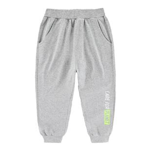 男童裤子纯棉宽松女童运动裤薄款2025春夏新款儿童休闲裤简约透气