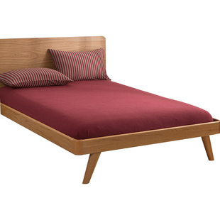 A类纯色天竺棉床笠单件 全棉柔软床单床垫保护套 针织棉床罩床品