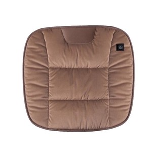 汽车加热坐垫冬季单座椅车载电加热改装毛绒座垫主驾驶防滑保暖垫