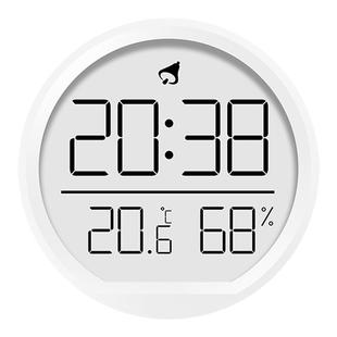 纤薄磁吸温湿度计时钟室内静音冰箱电子闹钟厨房数显壁挂式室温表