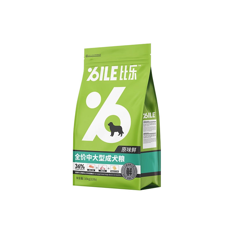 比乐原味鲜中大型犬粮靓毛健骨