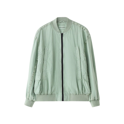 夹克棒球领水洗复古新品户外