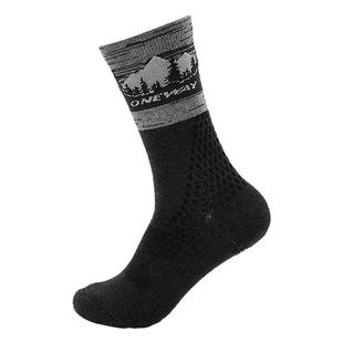 ONEWAY2025秋冬新款男羊毛专业户外中筒毛圈保暖运动袜