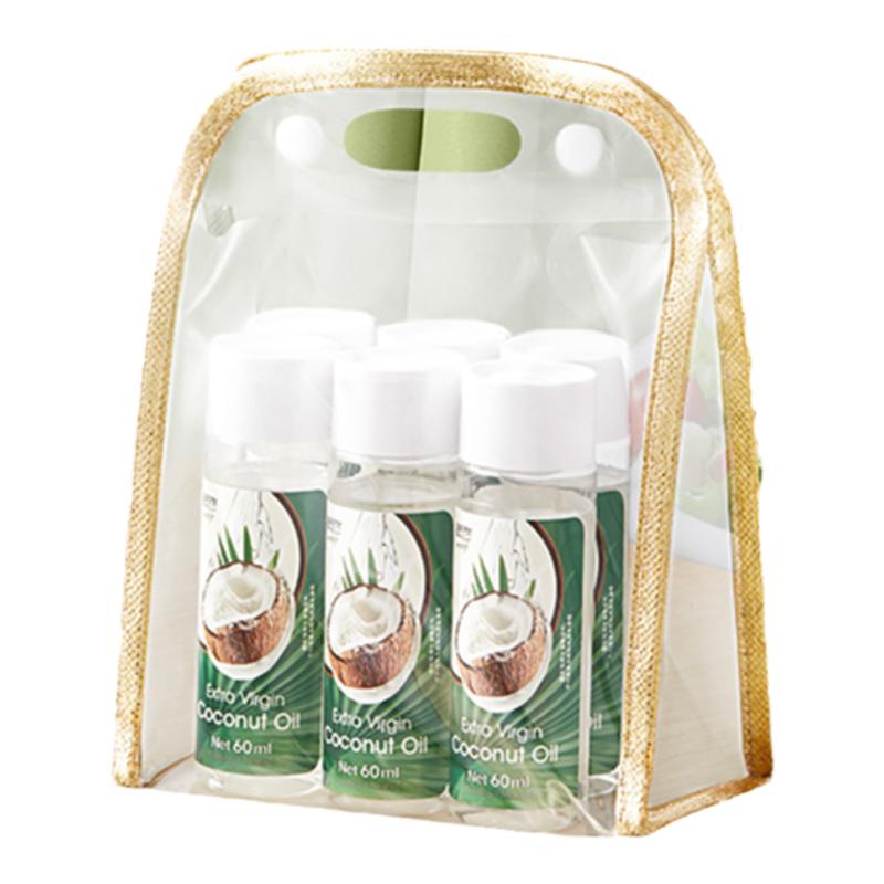 peeburi碧布林初榨椰子油生酮美食防弹咖啡mct油60ml*6瓶礼盒装
